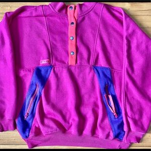 Vintage Fuchsia Columbia Sweatshirt XL